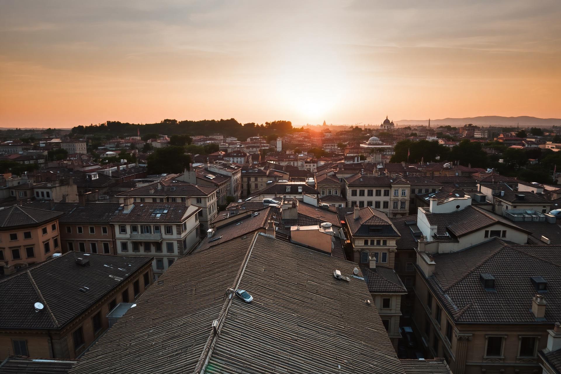 Roma vista dai tetti